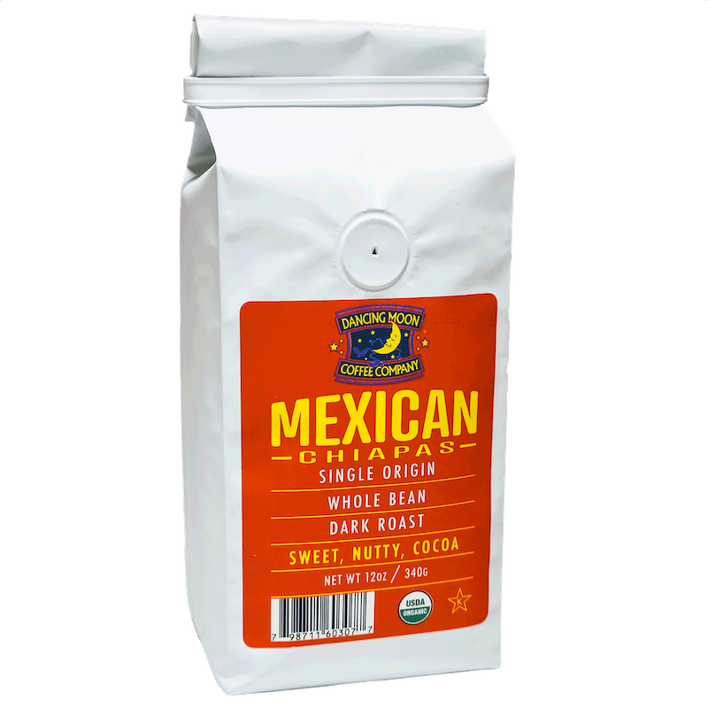 MEXICAN CHIAPAS - Whole Bean, 12 oz Bag – Dancing Moon Coffee Co.