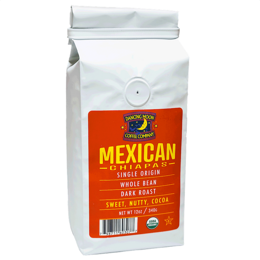 MEXICAN CHIAPAS - Whole Bean, 12 oz Bag