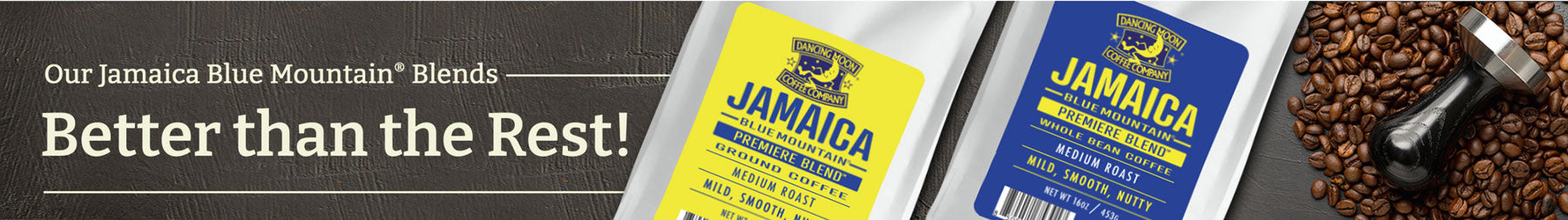 Jamaica Blue Mountain coffee blends banner - Better than the Rest