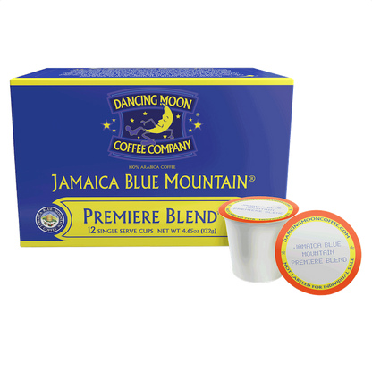 JAMAICA BLUE MOUNTAIN® Premiere Blend, Single Serve Pods, 12 CT Box and pods