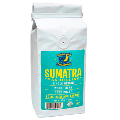 SUMATRA MANDHELING, Whole Bean, 12 oz Bag
